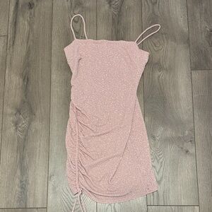 Windsor Blush Pink Ruched Mini Dress